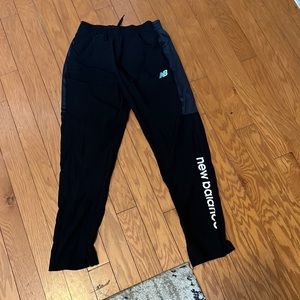 Black new balance sweat pants